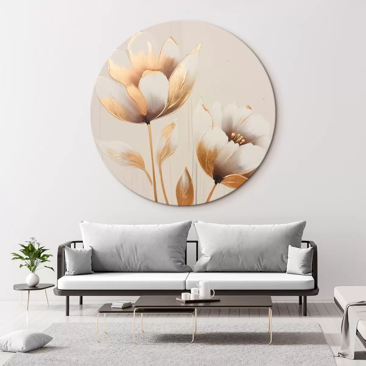 Kerek festmények Lily r45630