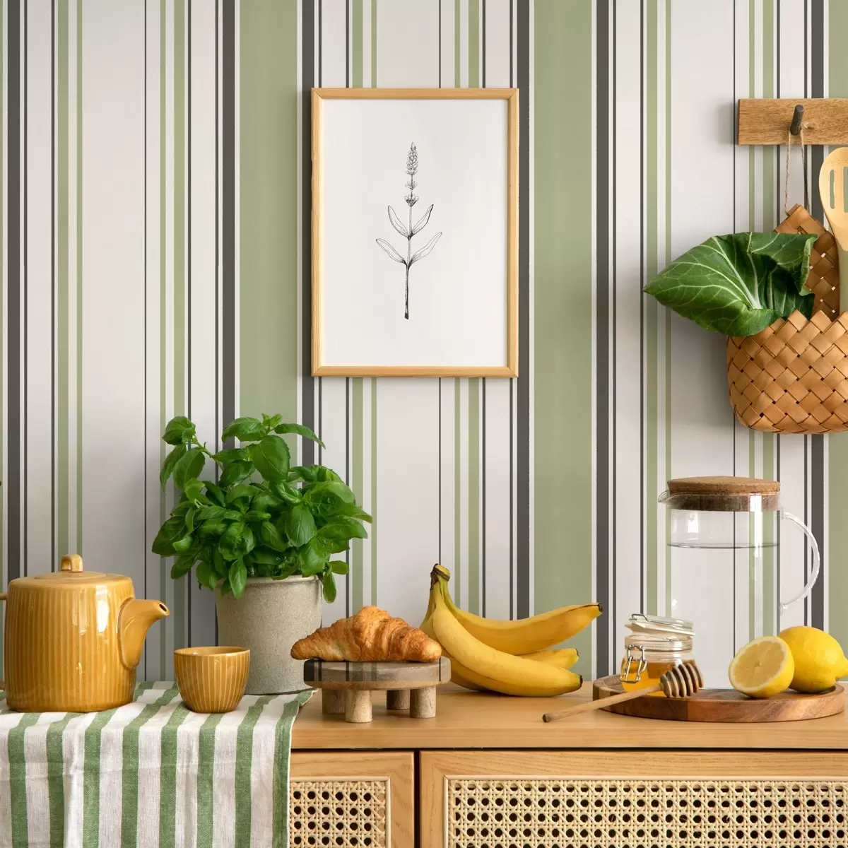 Háttérkép Fehér háttér zöld és fekete csíkok keverékével a00520