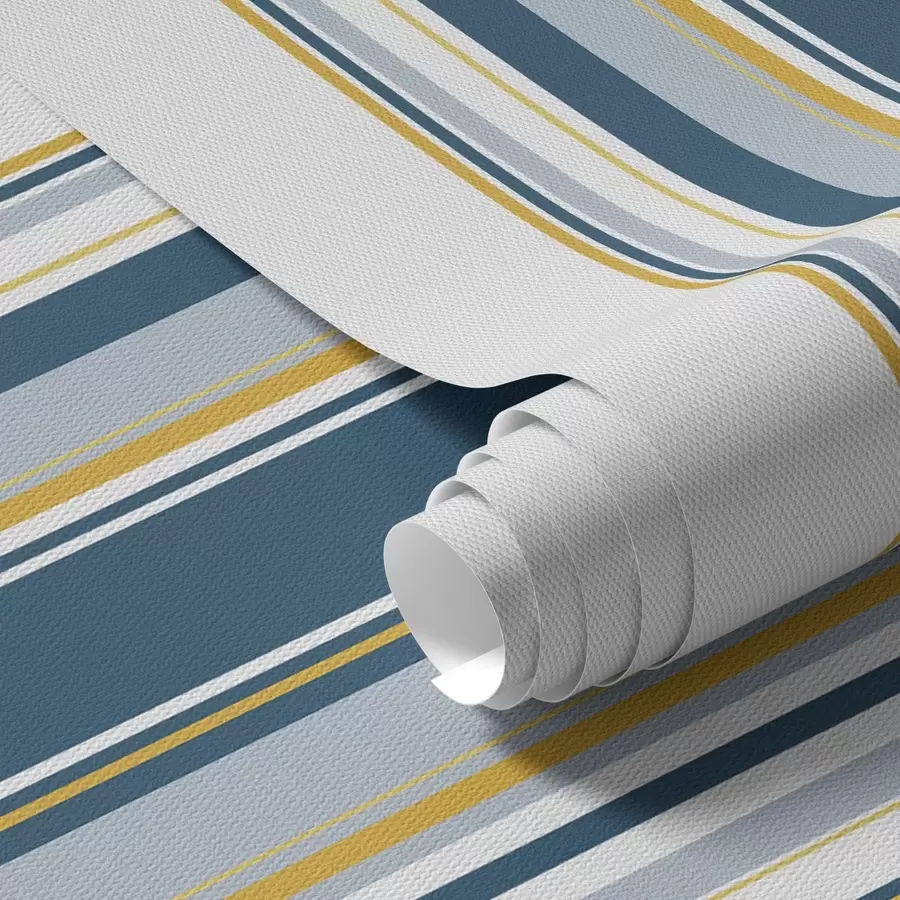 fotószőnyeg Sűrű kék és sárga függőleges csíkok mintázata a00524