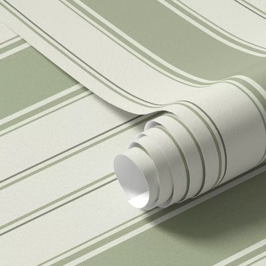 fotószőnyeg Krémszínű háttér egyenletes zöld függőleges csíkokkal a00560