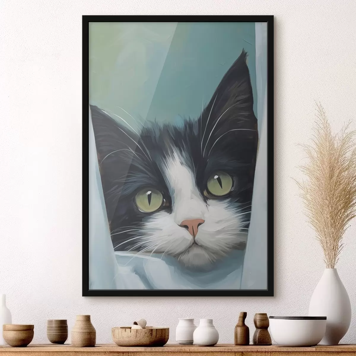 Plakát a sziklán Cat f45676