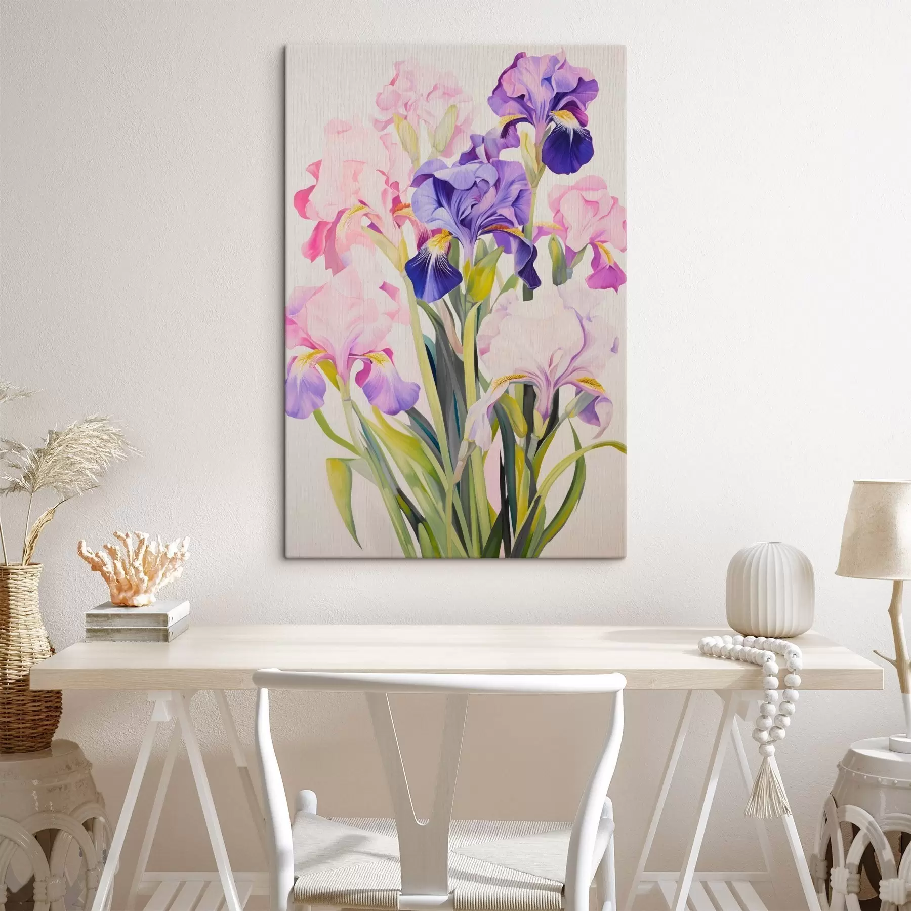 fotótapéta Lila árnyalatú írisz csokor s45597