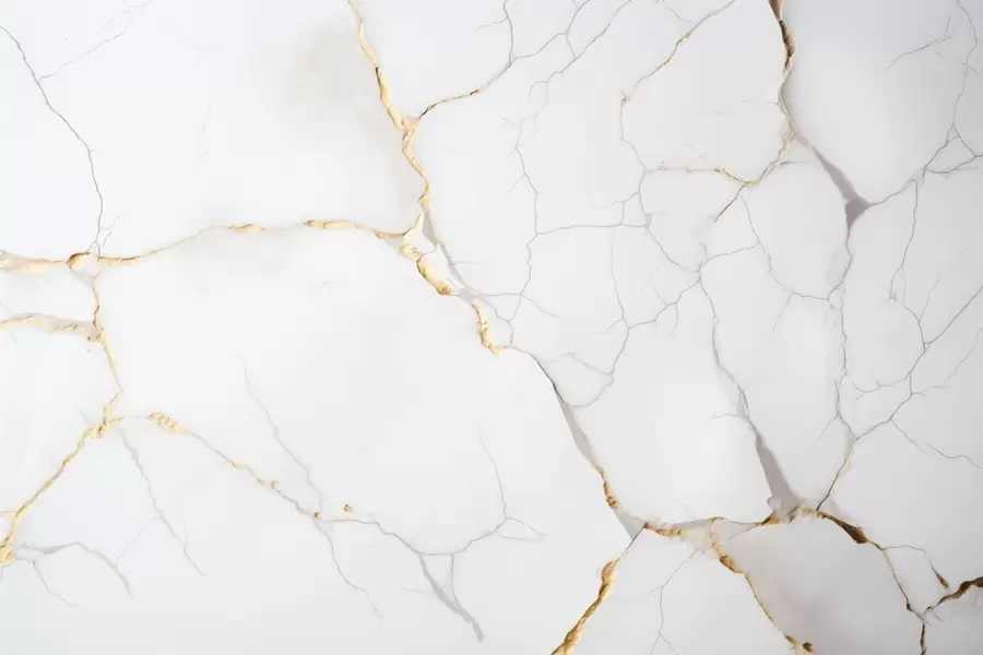 fotószőnyeg Márvány utánzat finom repedésekkel és sárga erezettel w09390