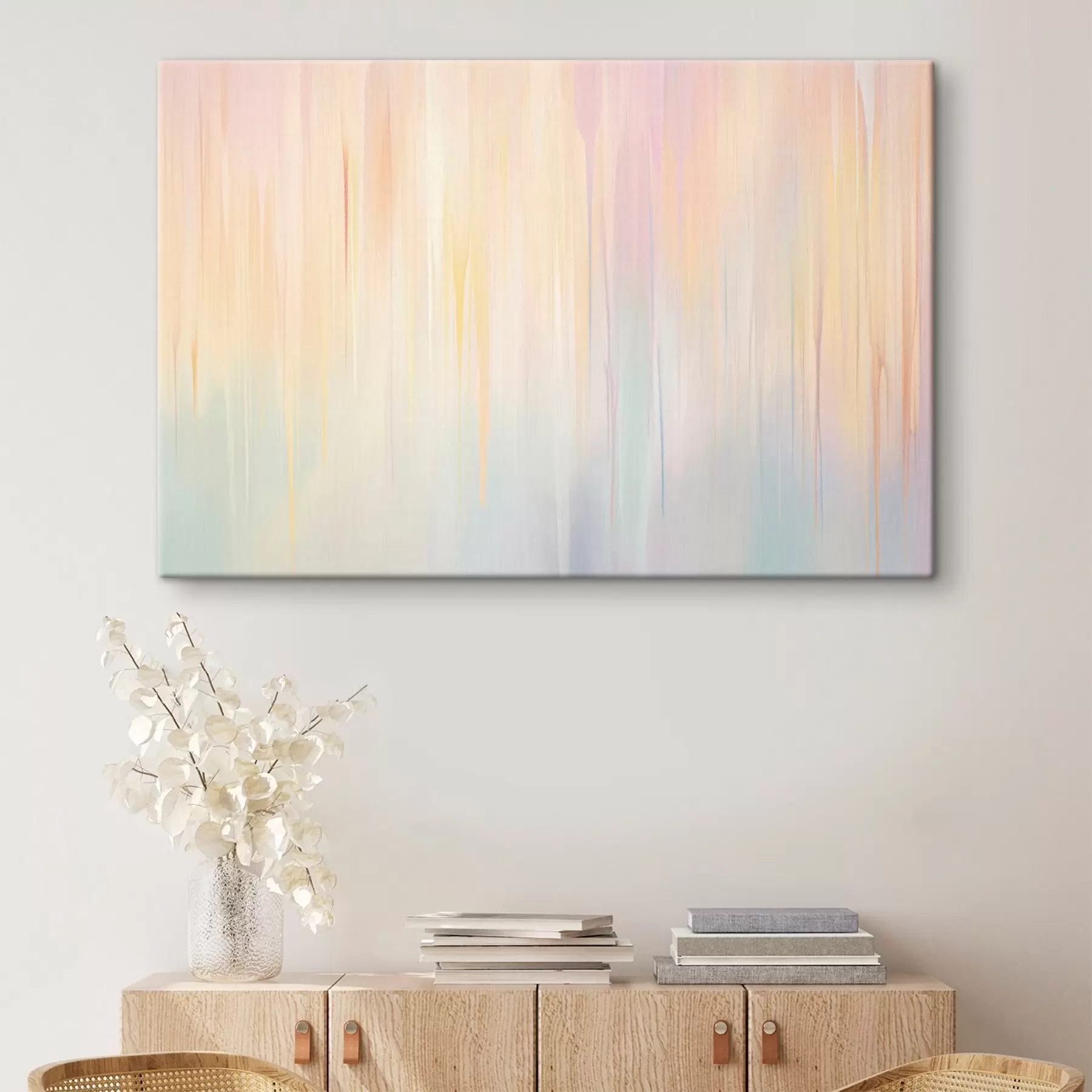 fotótapéta Absztrakt függőleges csíkok pasztell árnyalatokban s45508