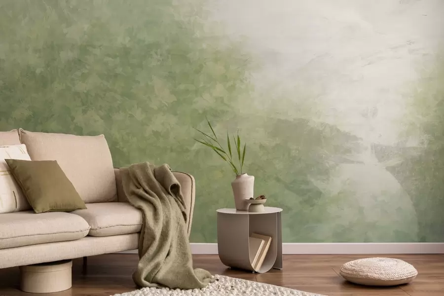 fotószőnyeg  Levelek utánzata beton falon w04468