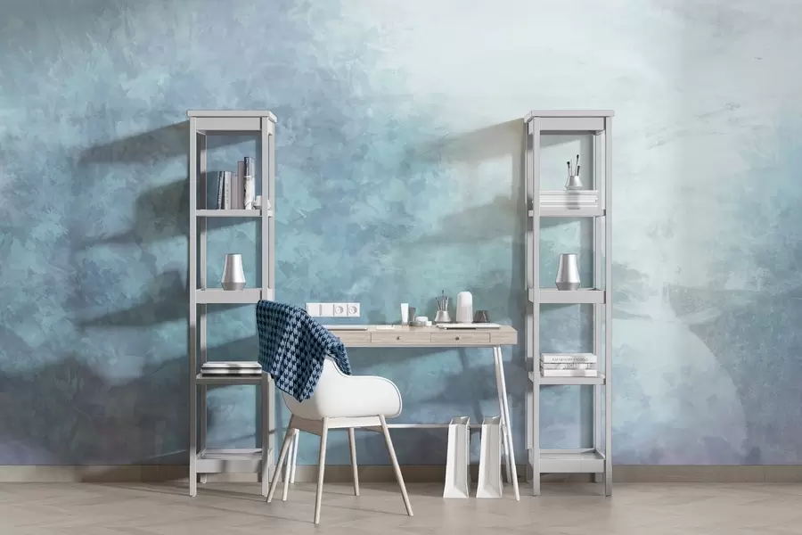 fotószőnyeg  Levelek utánzata beton falon w04468v1