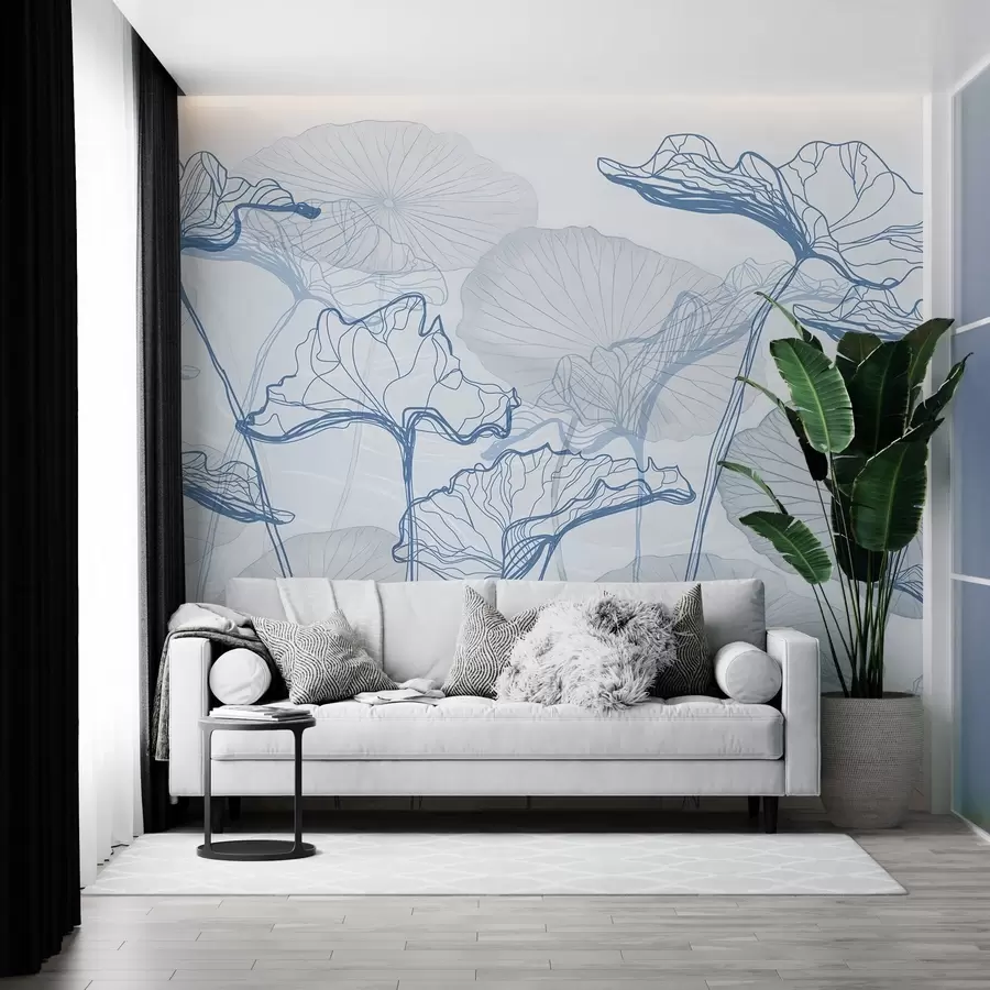 fotószőnyeg Különböző lótuszlevelek w04471v2