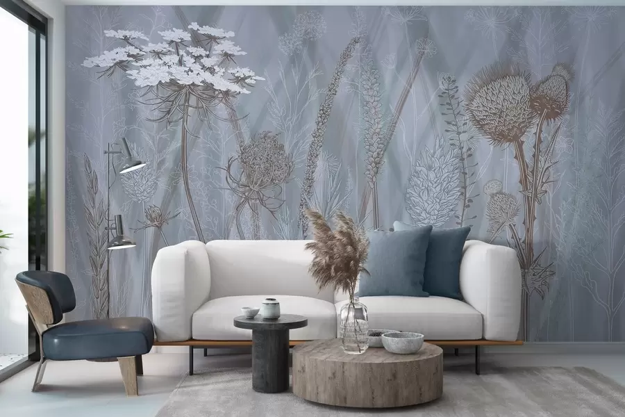 fotószőnyeg Fűfélék és herbárium w04473v1