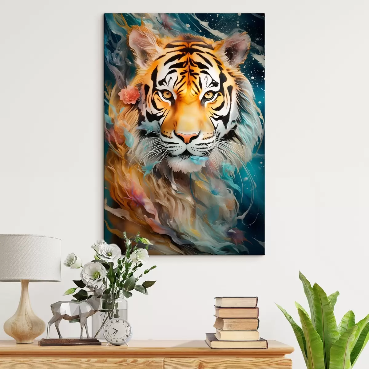fotótapéta Tigris portré fantasy stílusban s45645