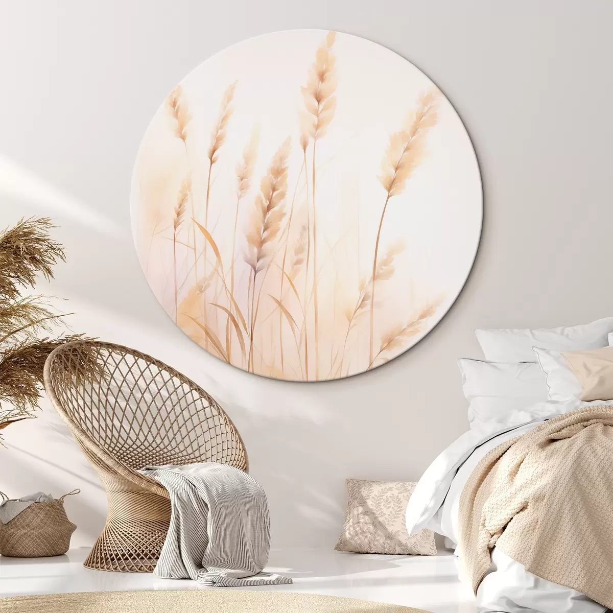 Kerek festmények Spikelets imitáció akvarell r45761