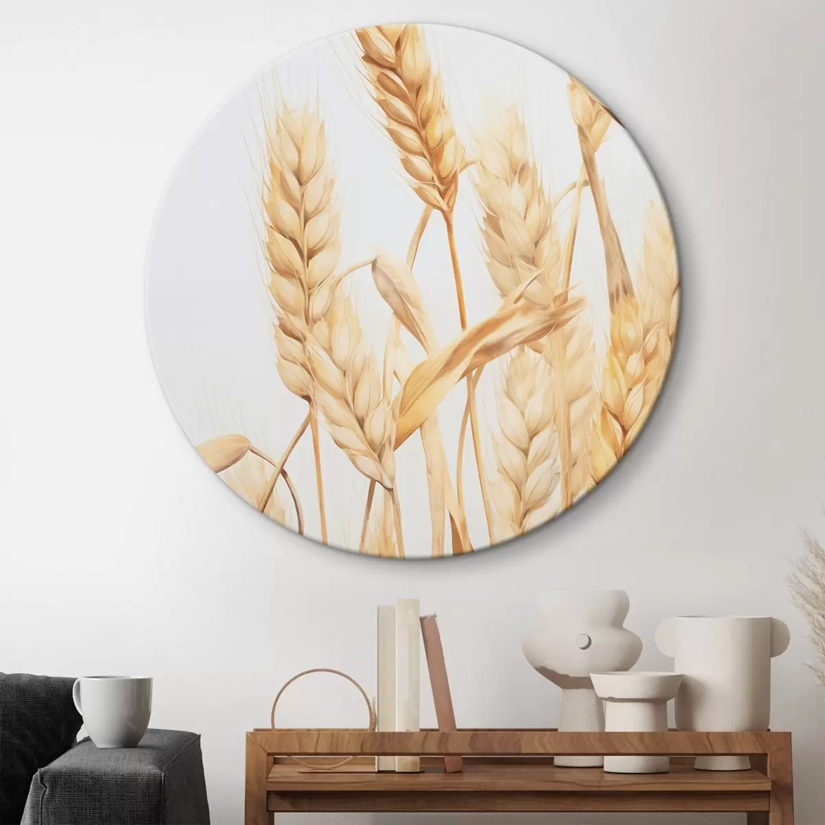 Kerek festmények Búzafüzér imitáció akvarell r45769