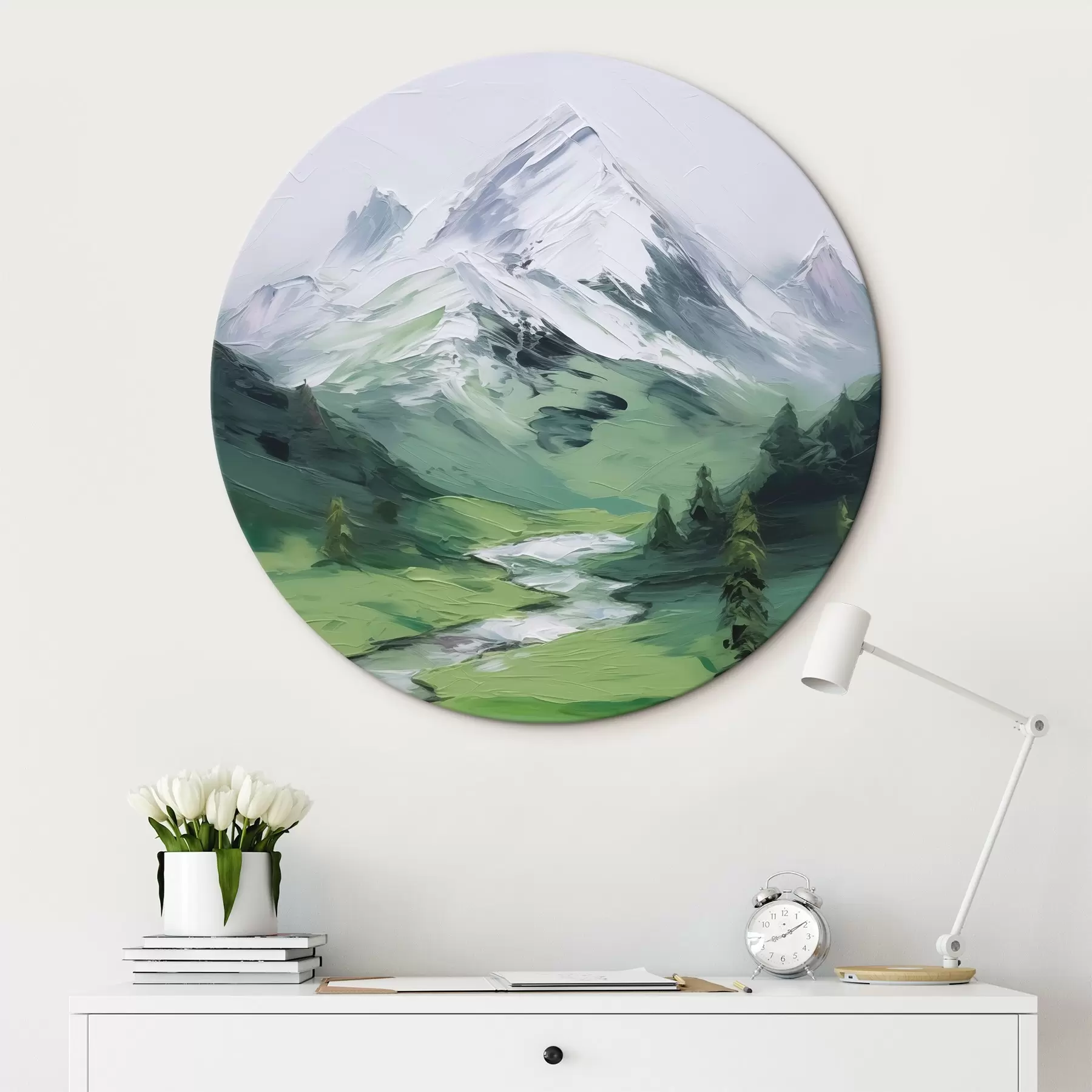 fotótapéta Hegyi völgy utánzat festmény r45775