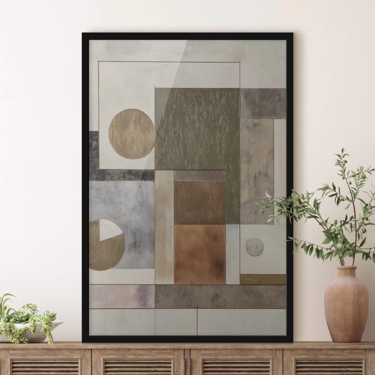Plakát a sziklán absztrakt modern geometria f45729