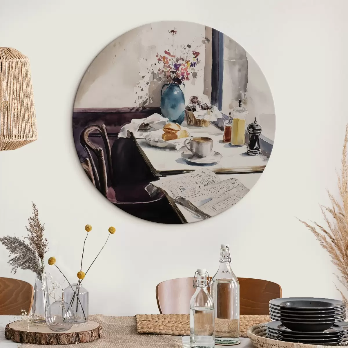 Kerek festmények reggeli Párizsban r45726
