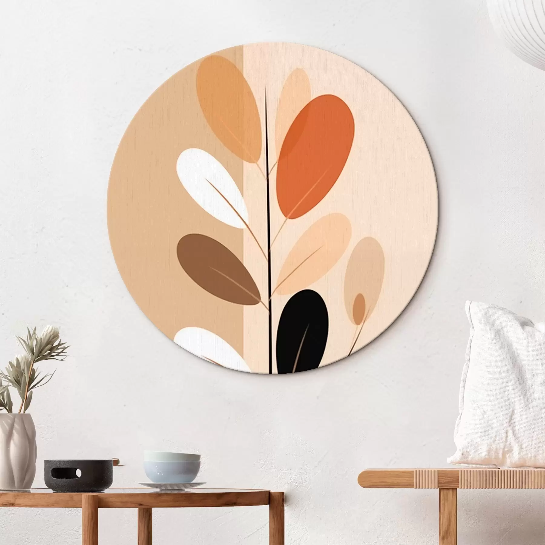 fotótapéta Minimalista ág levelekkel r45834