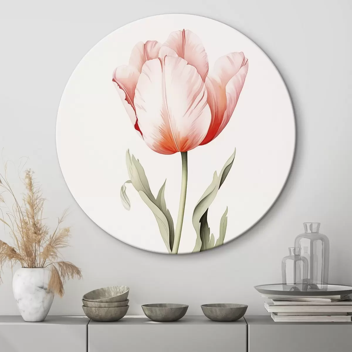 Kerek festmények Tulipán r45914