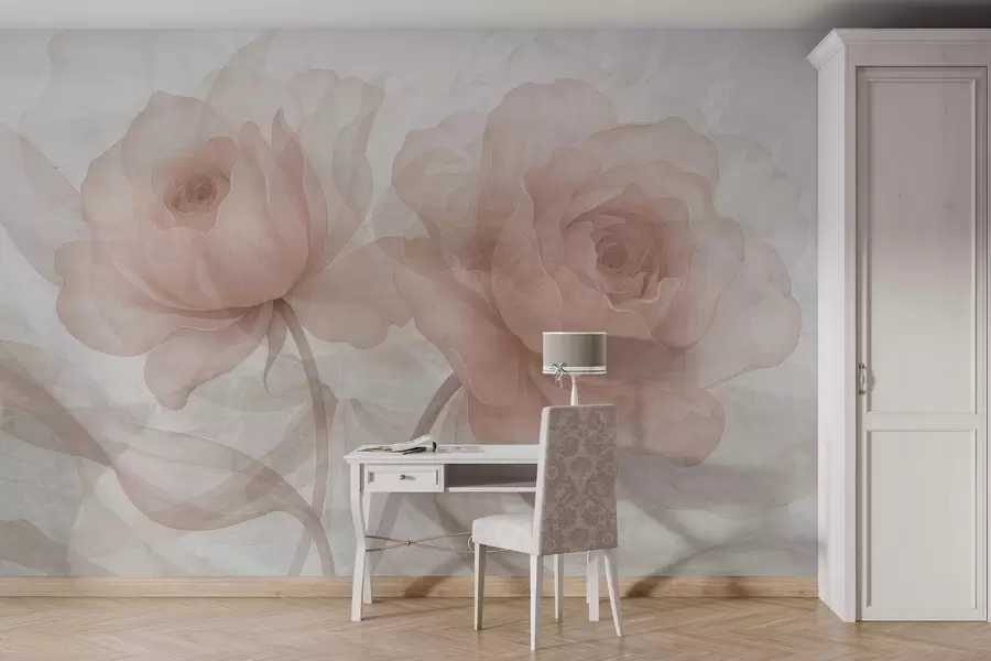 fotószőnyeg Rózsák a betonon keresztül w04570