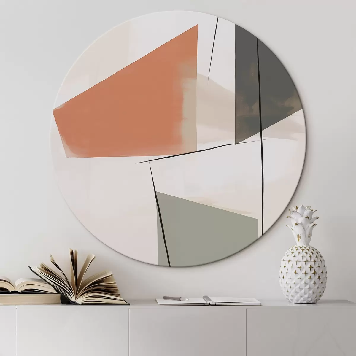 Kerek festmények Geometriai absztrakció r45975