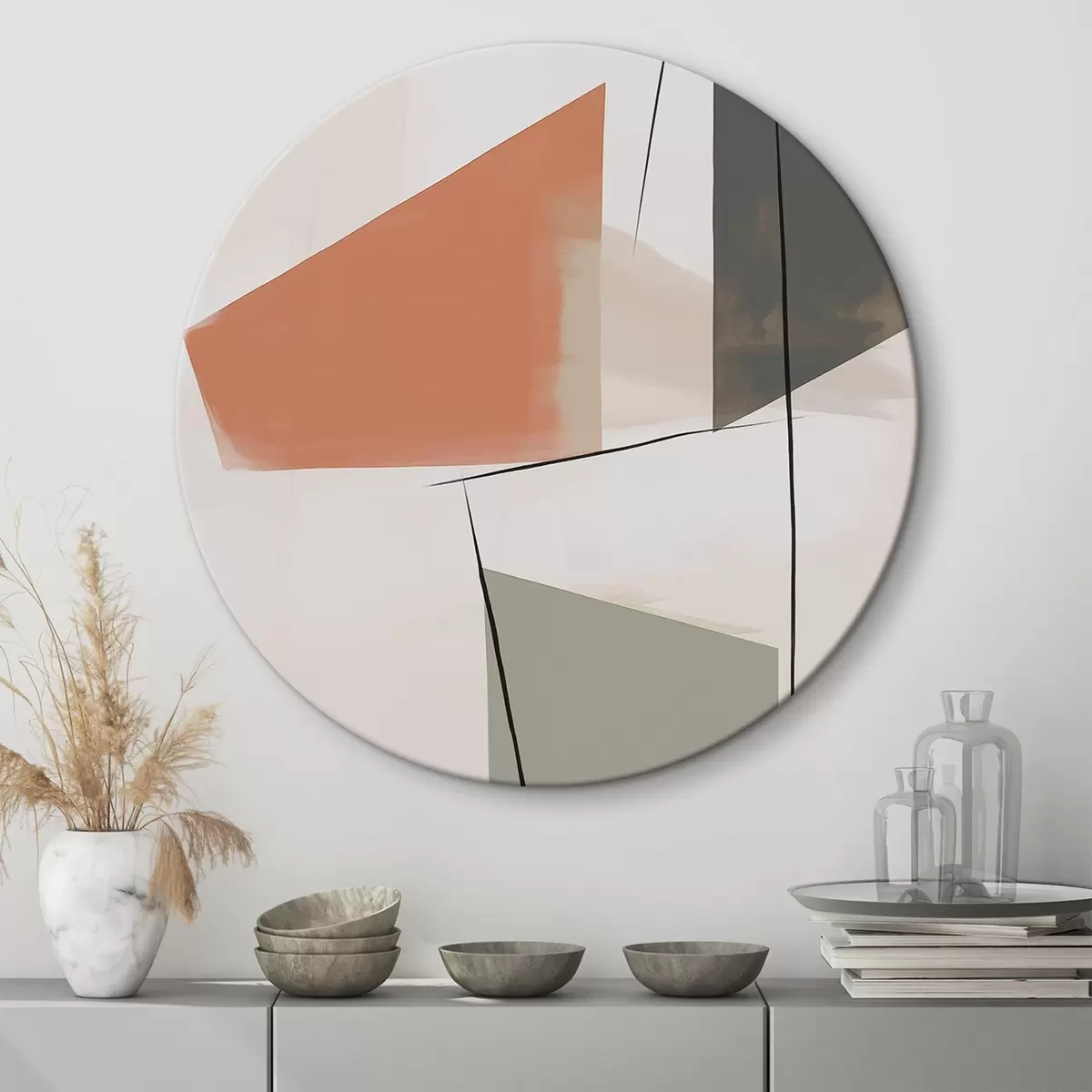 Kerek festmények Geometriai absztrakció r45975