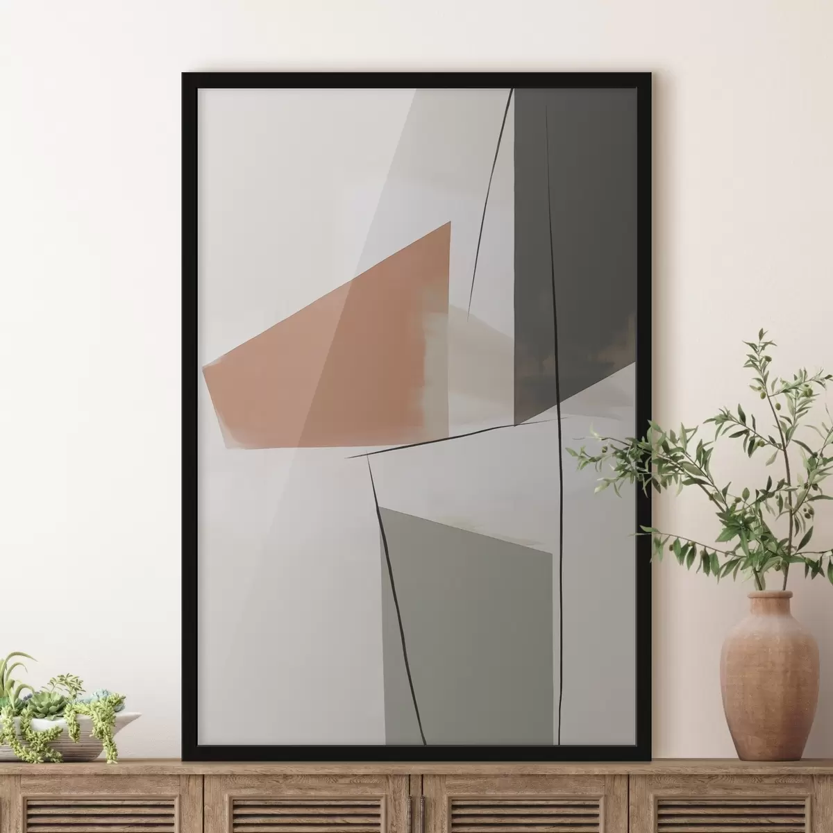 Plakát a sziklán Geometriai absztrakció f45975
