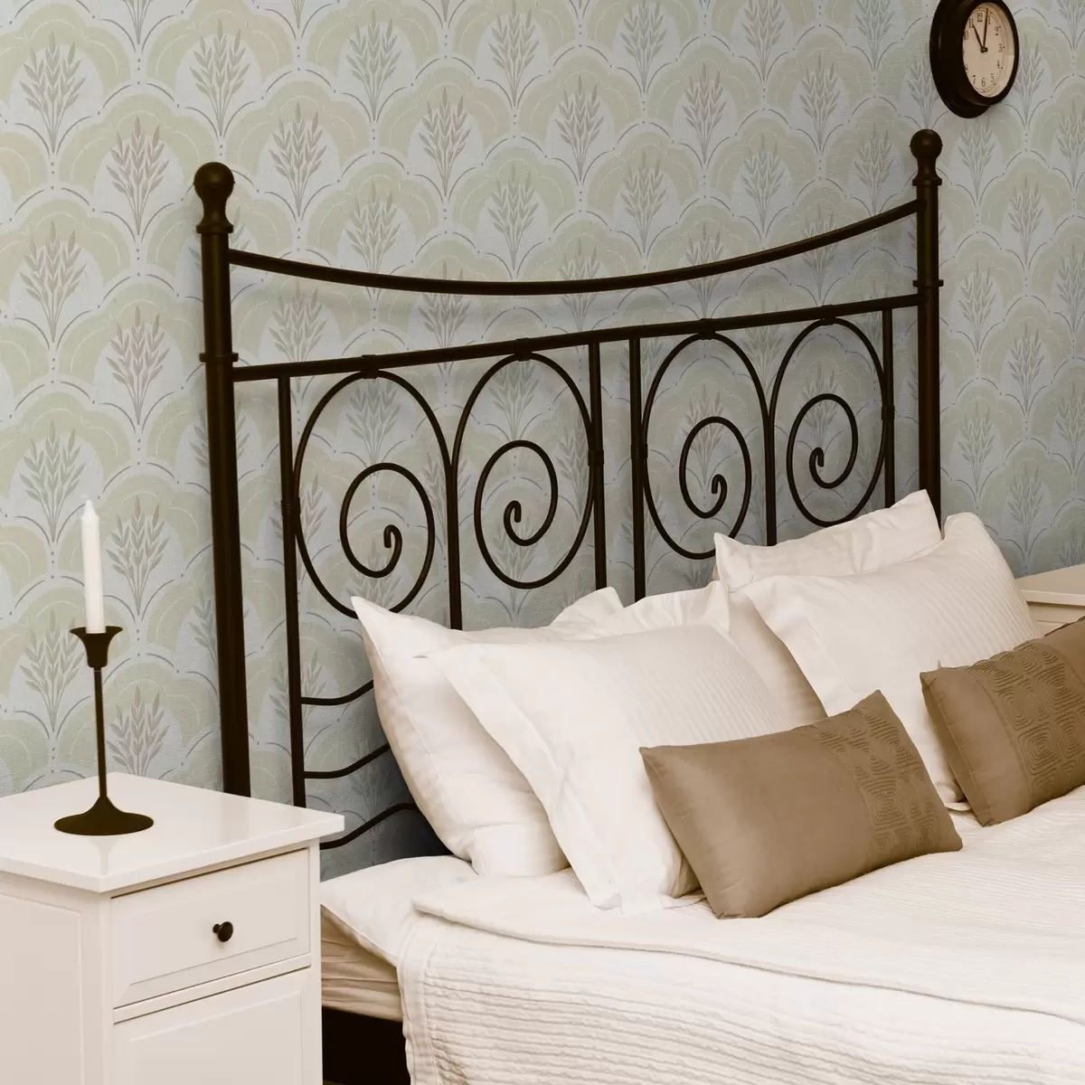 Háttérkép Búza íves boltívek alatt, lágy krémes-sárga akvarell alapon a00607