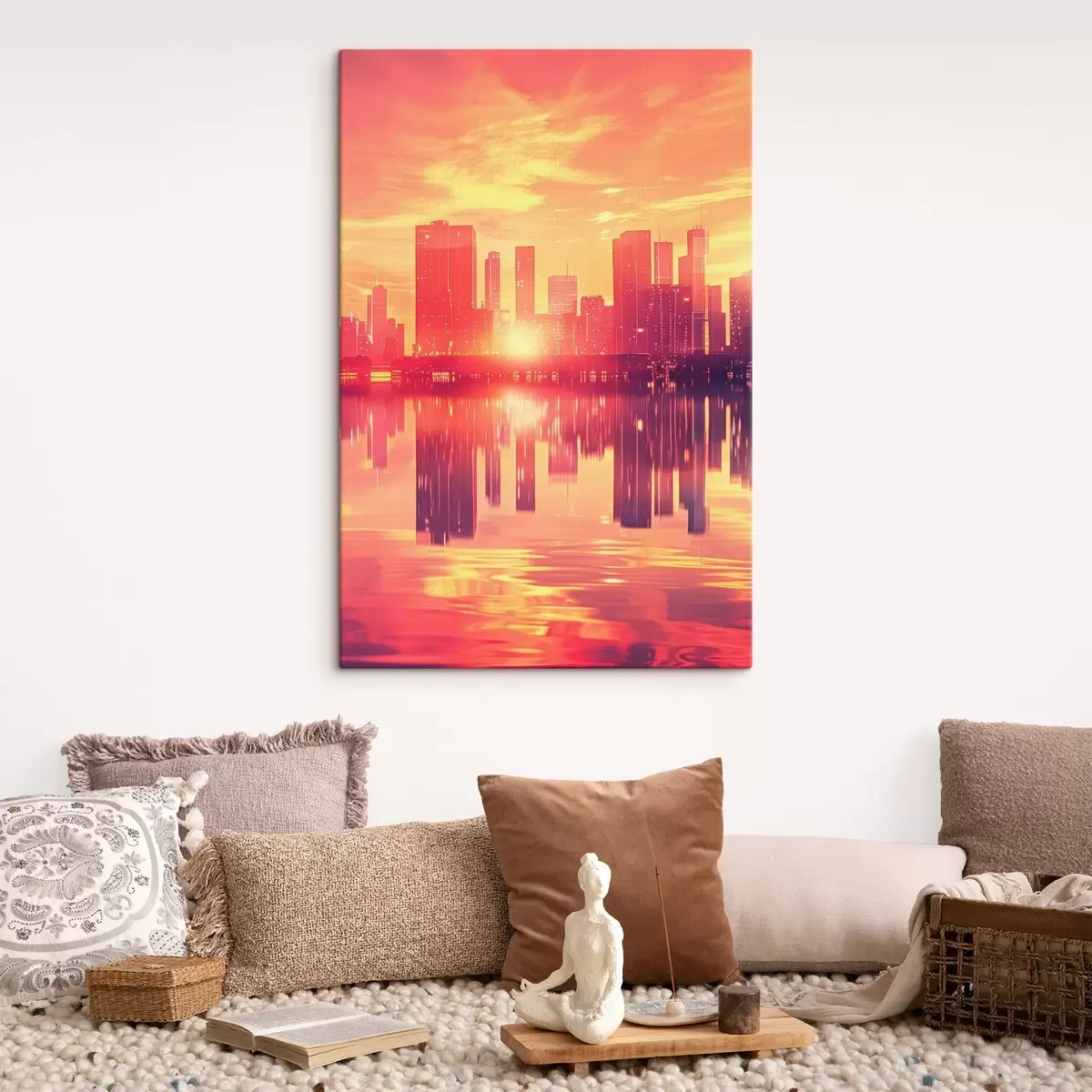 fotótapéta Rendelés egy modern város hátterében s45659