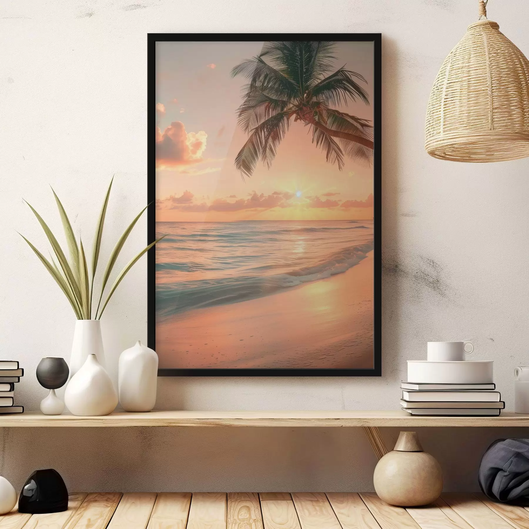 fotószőnyeg Naplemente a tengeren f45661