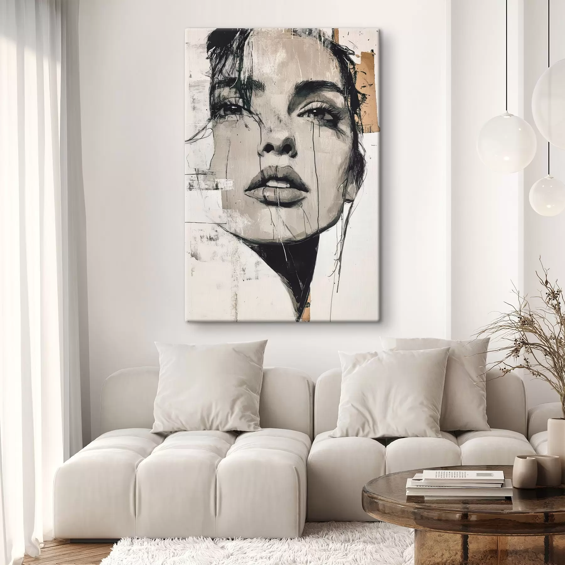 fotószőnyeg Egy nő portréja s45778