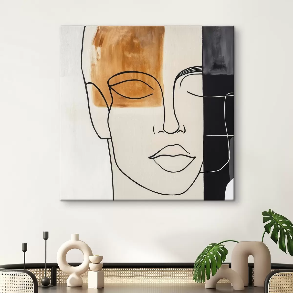 fotótapéta Minimalista absztrakt portré s45986