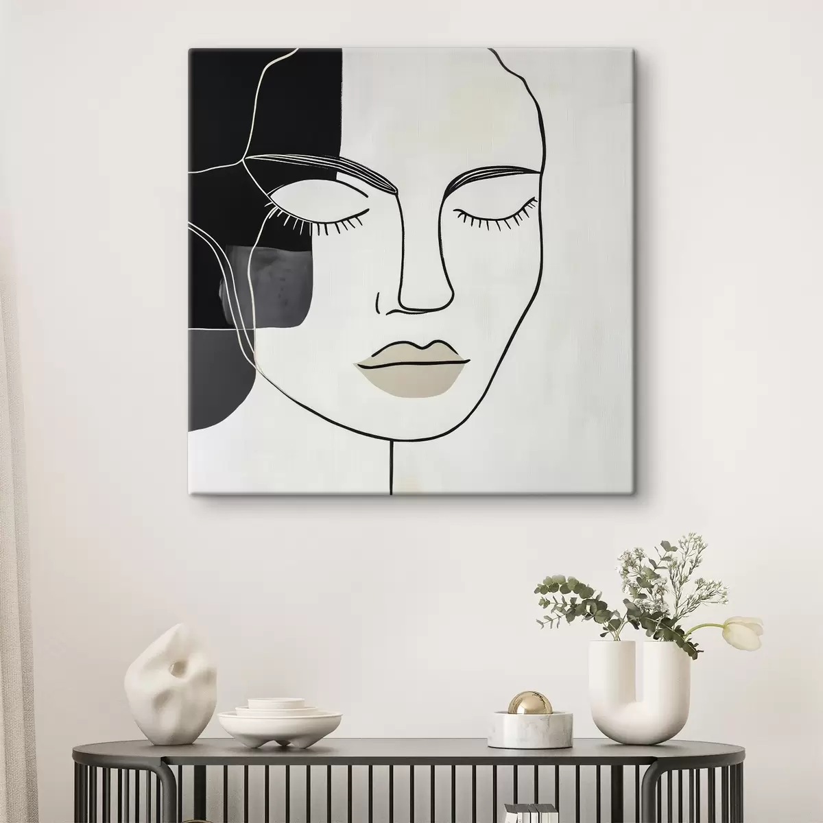 fotótapéta Minimalista absztrakt portré s45987