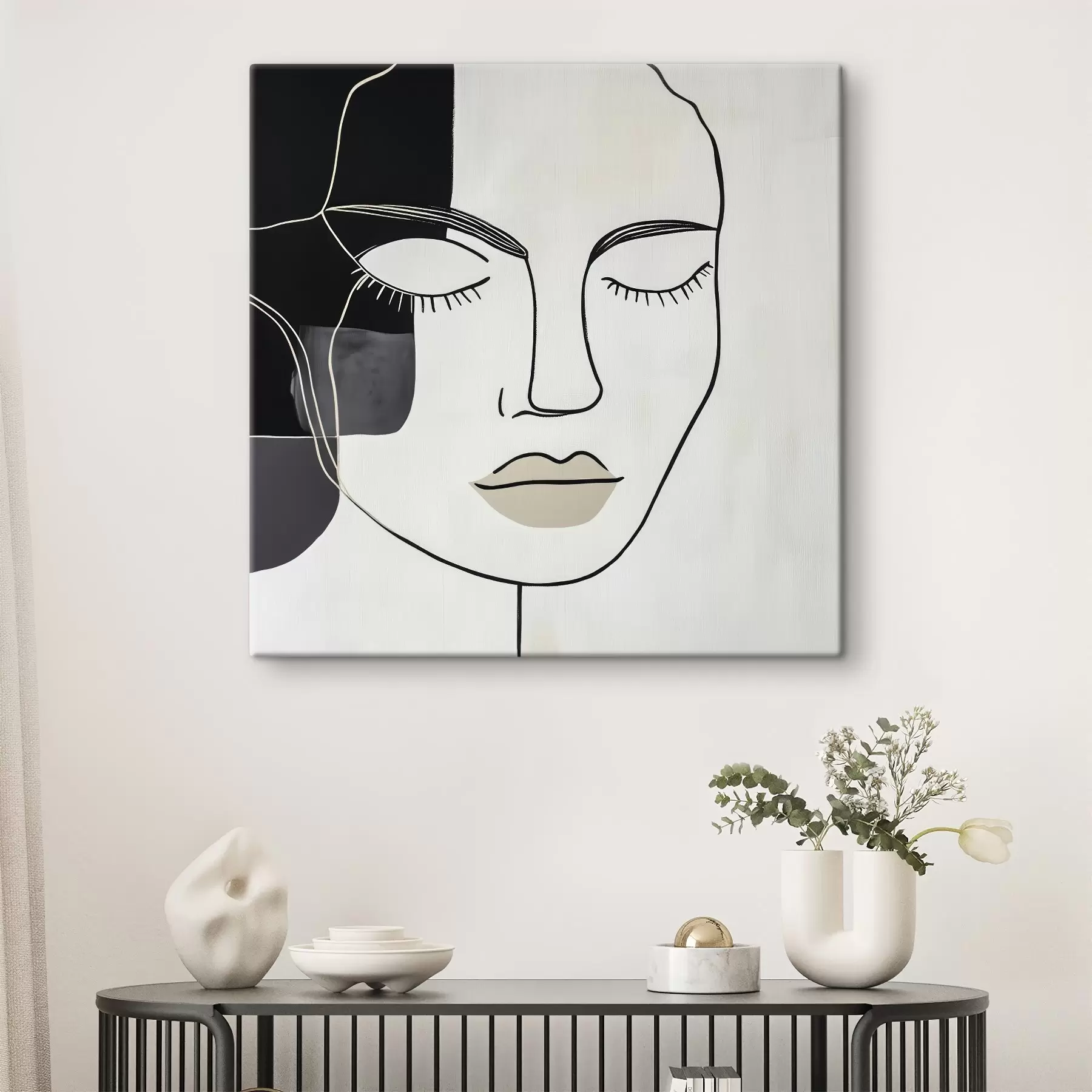 fotótapéta Minimalista absztrakt portré s45987