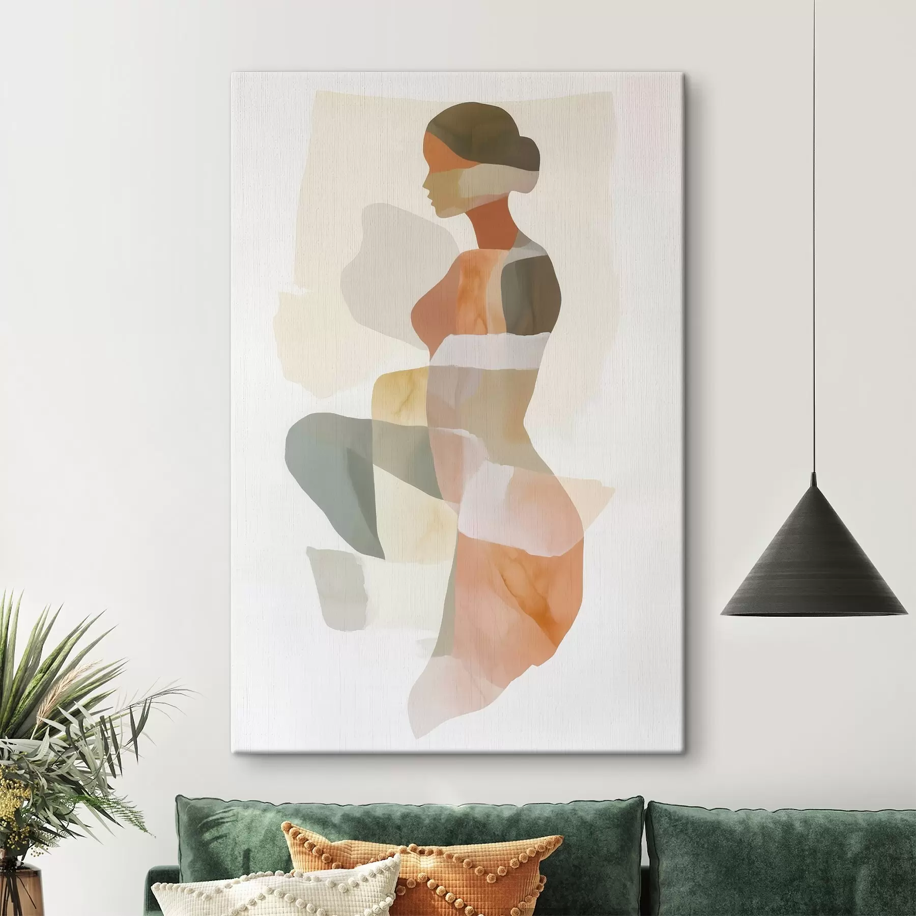 fotótapéta Absztrakt női sziluett s45992