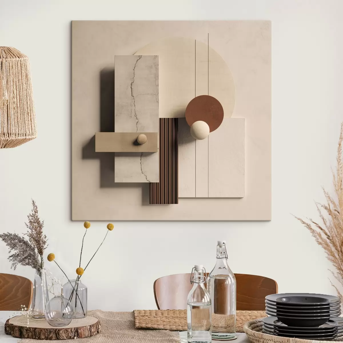 fotótapéta Geometrikus egyensúly minimalista stílusban s45855