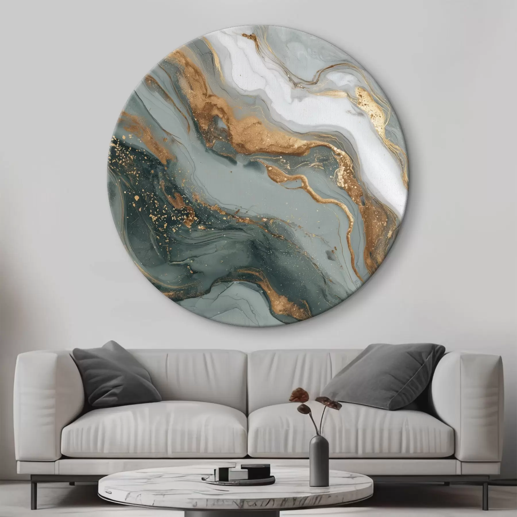 fotótapéta Absztrakció sötétzöld és szürke csíkokkal r45858