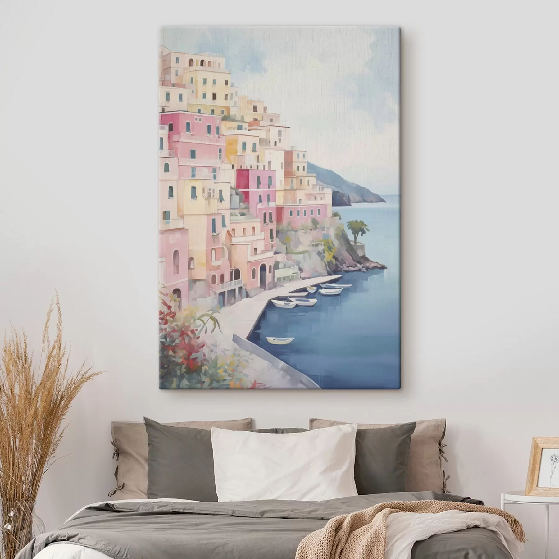 fotótapéta Házak a tengerparti öbölnél s46066