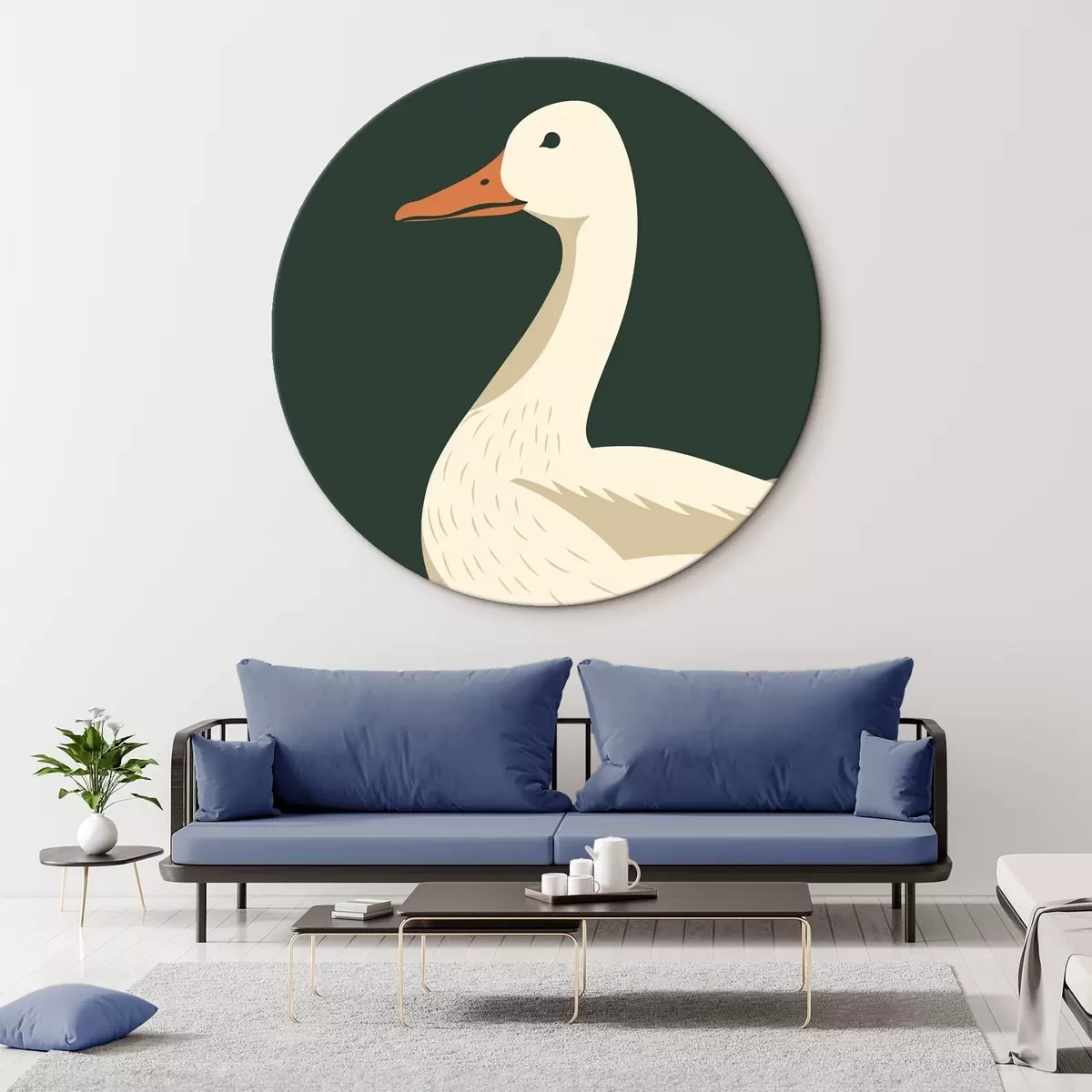 Kerek festmények Lúd r46044