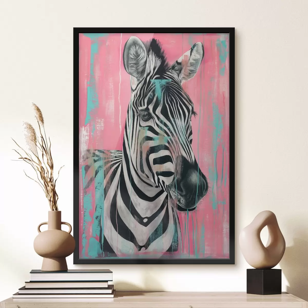 Plakát a sziklán Zebra f46038