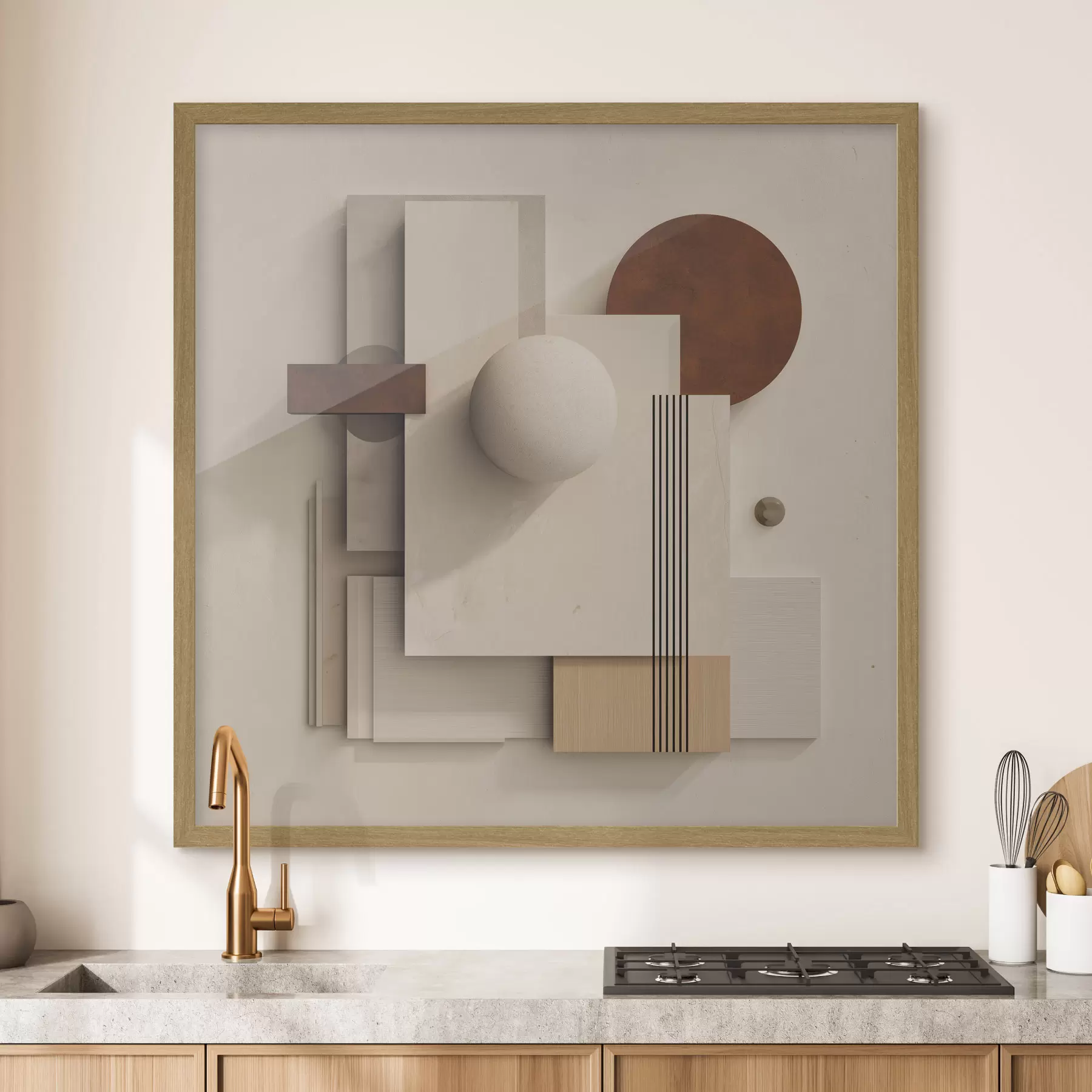 fotószőnyeg A nyugalom geometriája a modern minimalista stílusban f45856