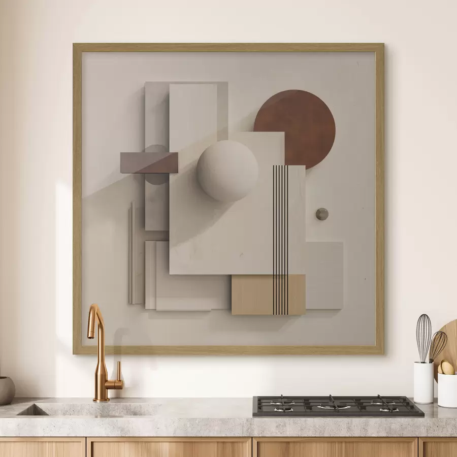 fotószőnyeg A nyugalom geometriája a modern minimalista stílusban f45856