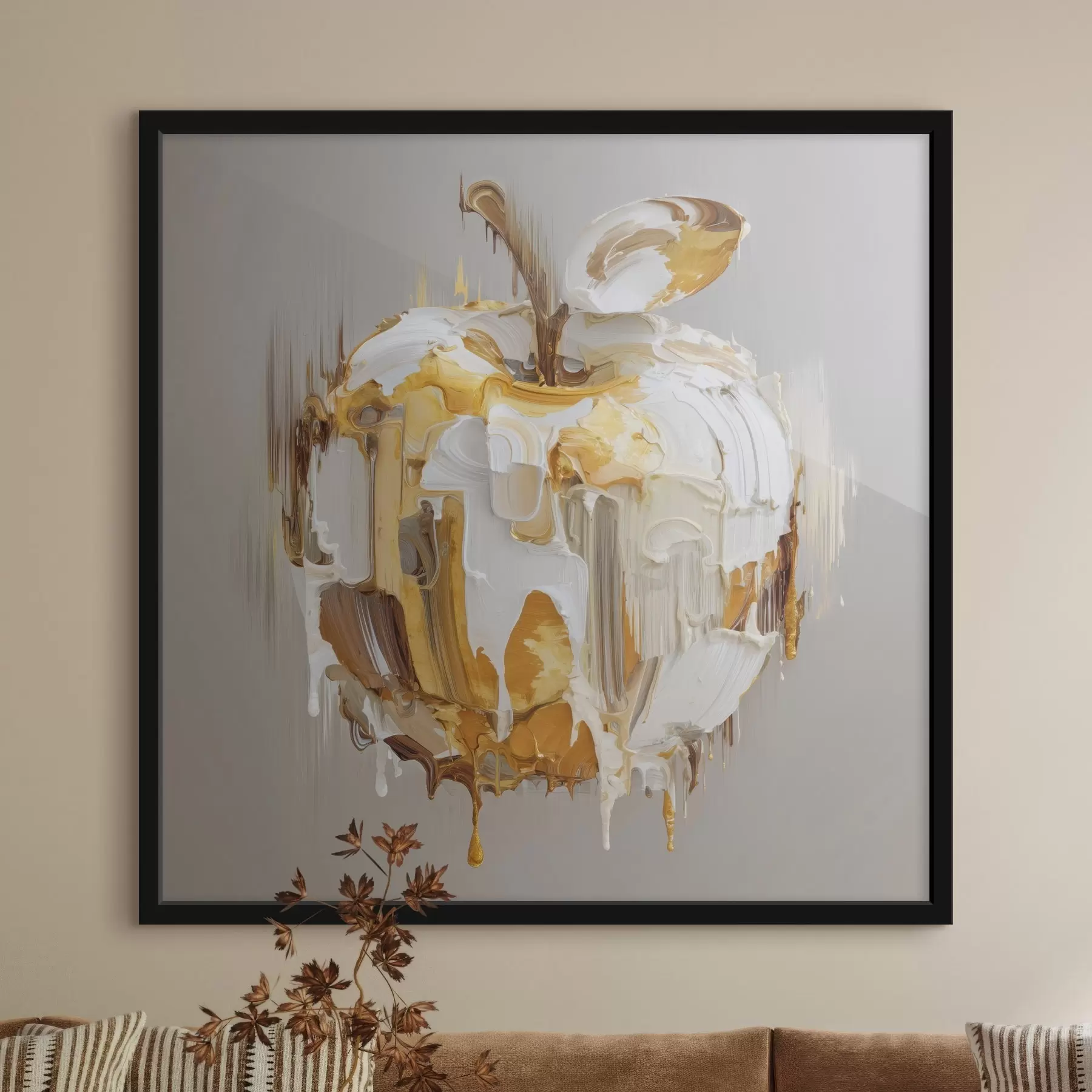 fotószőnyeg Alma olvadt festékhatással f45862