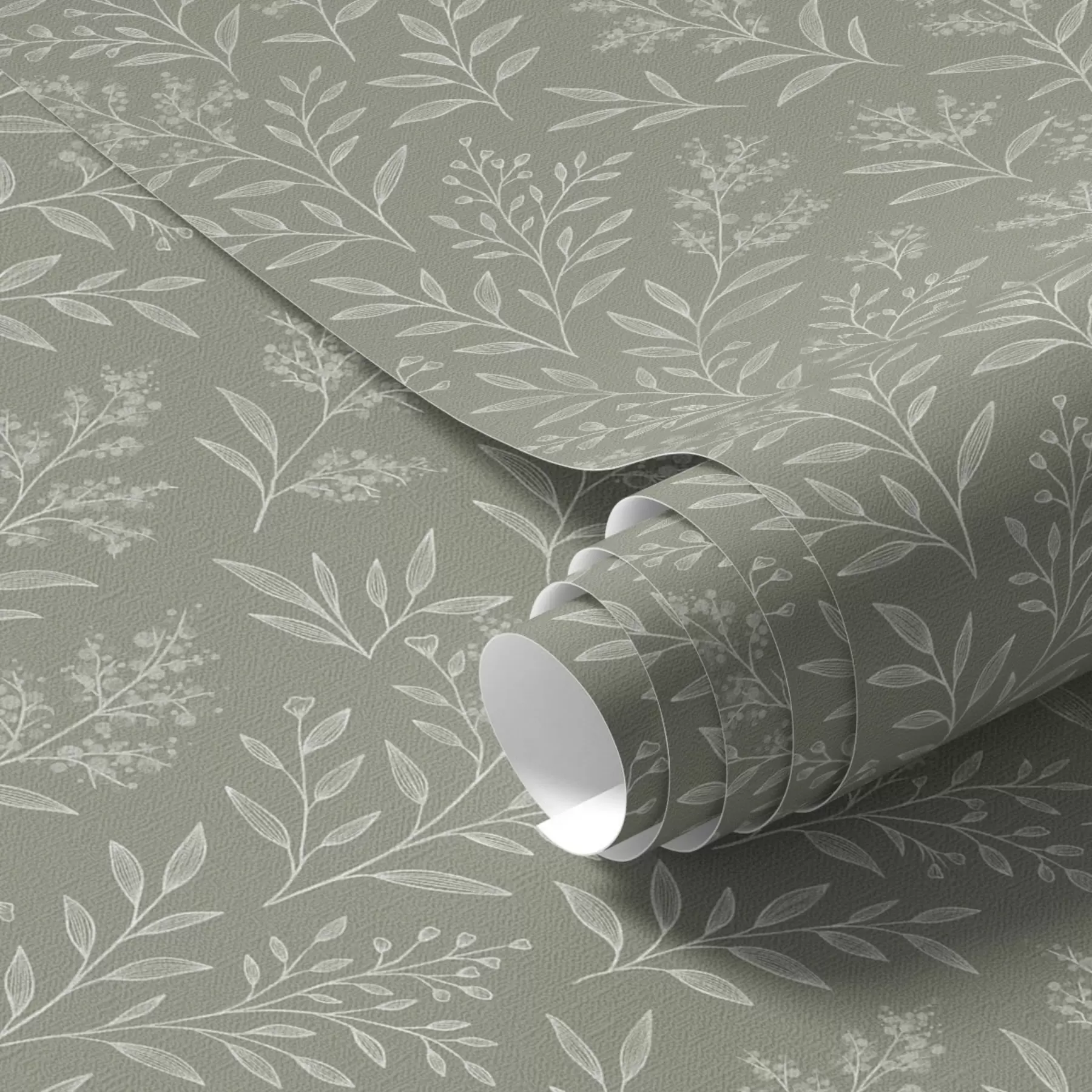 fotószőnyeg Zöld zsálya: finom fűszernövények és virágzatok, finom mintázat a00611