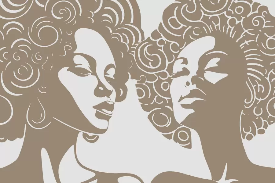 fotószőnyeg Két lány w04688