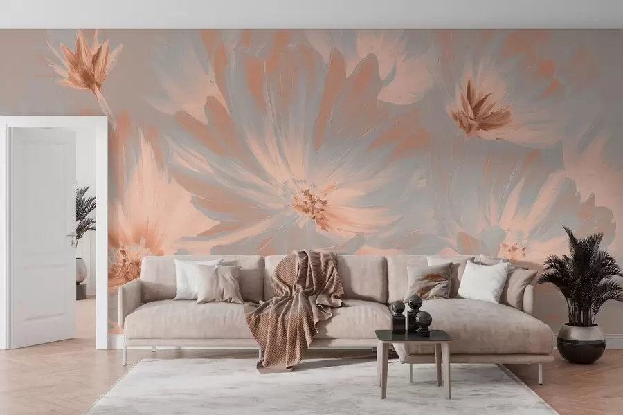 fotószőnyeg Absztrakt virágok w04670v1