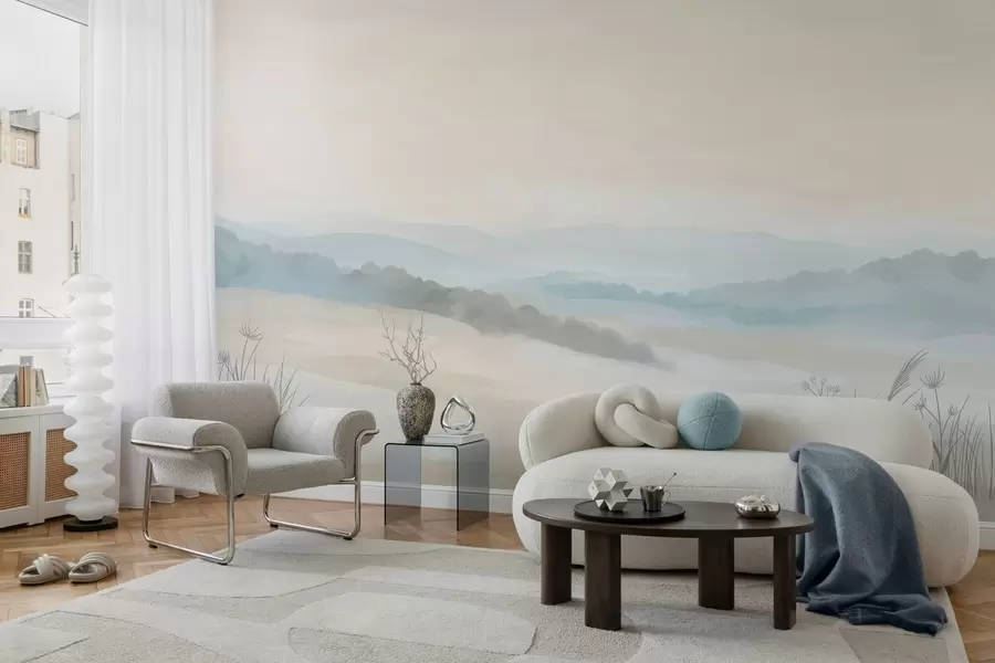 fotószőnyeg könnyű, minimalista tájkép festészeti stílusban w04624