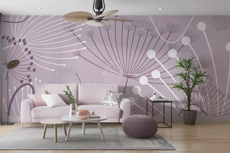 fotószőnyeg Absztrakt virágok w04702v2