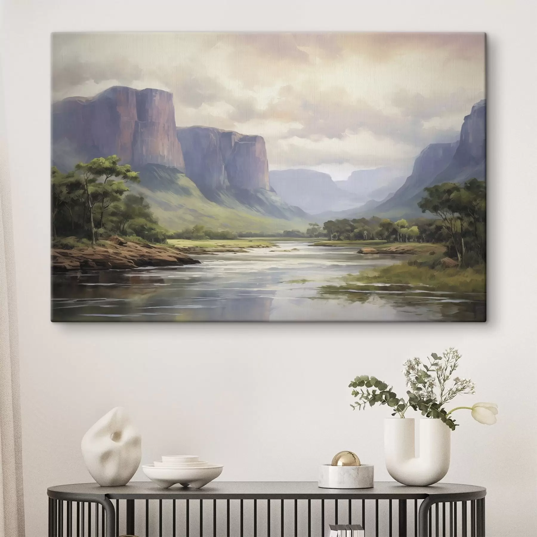 fotótapéta Park hegyre néző kilátással s46194