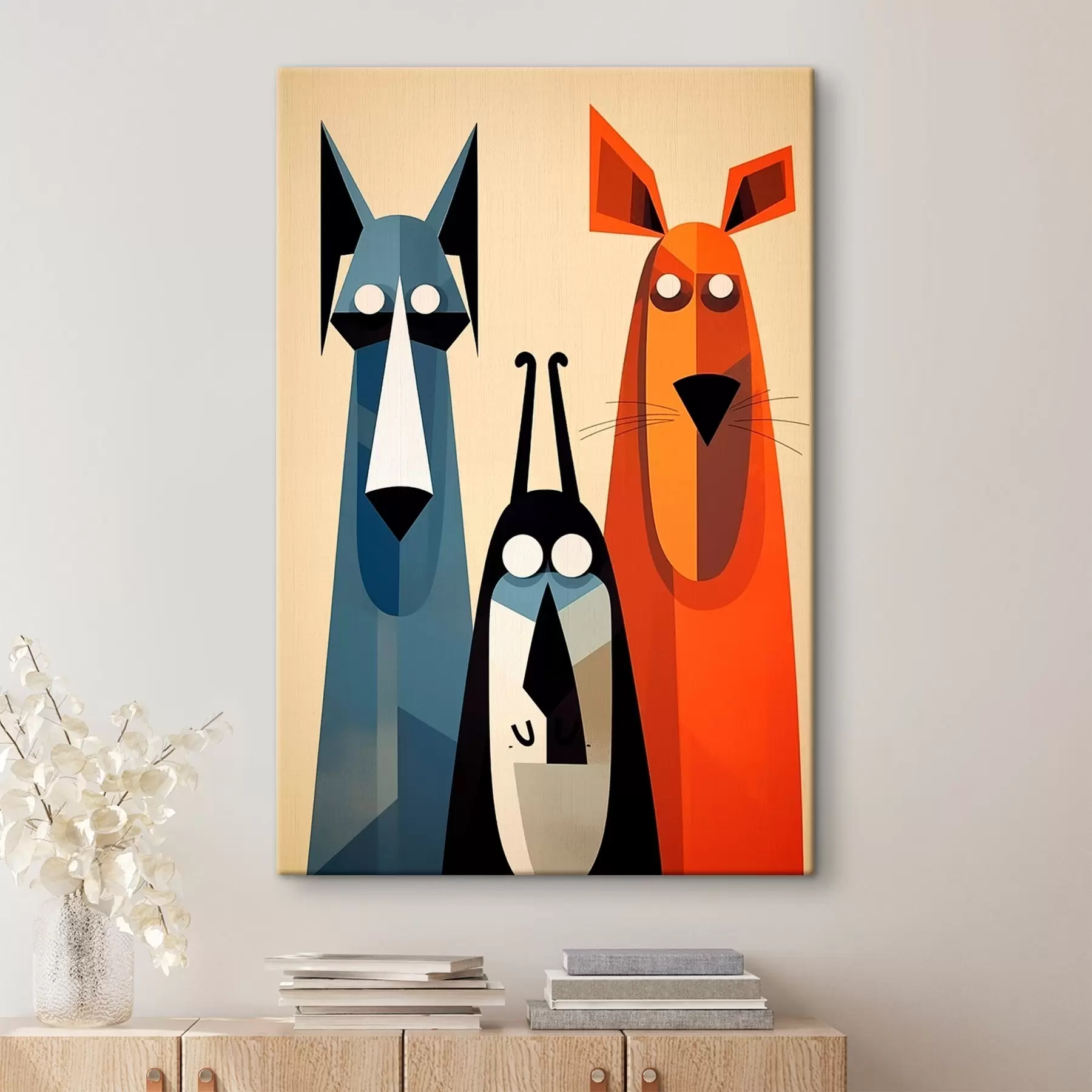 fotótapéta Absztrakt kutyák s46237