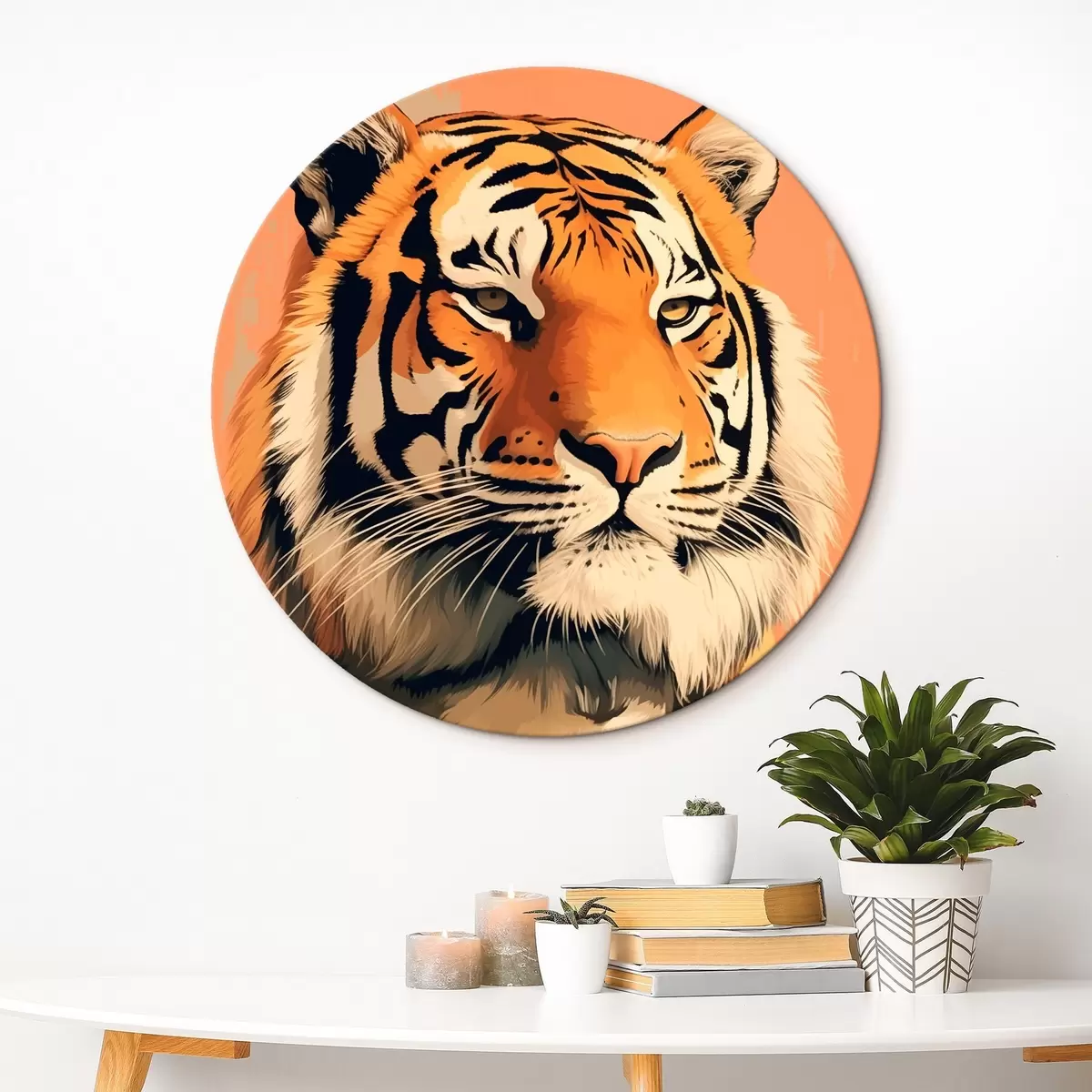 Kerek festmények Tigris r46205