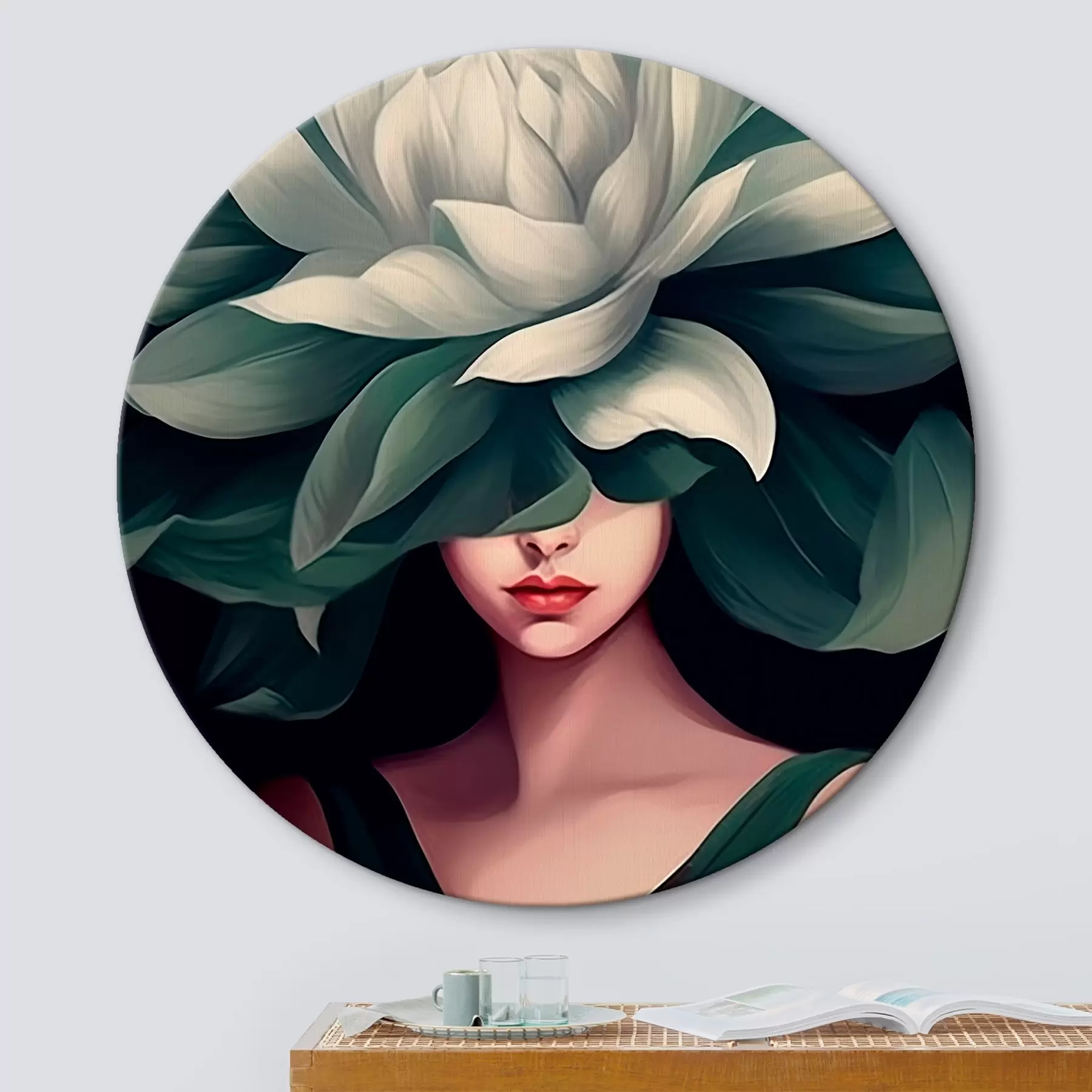 fotótapéta Lány virággal r46207