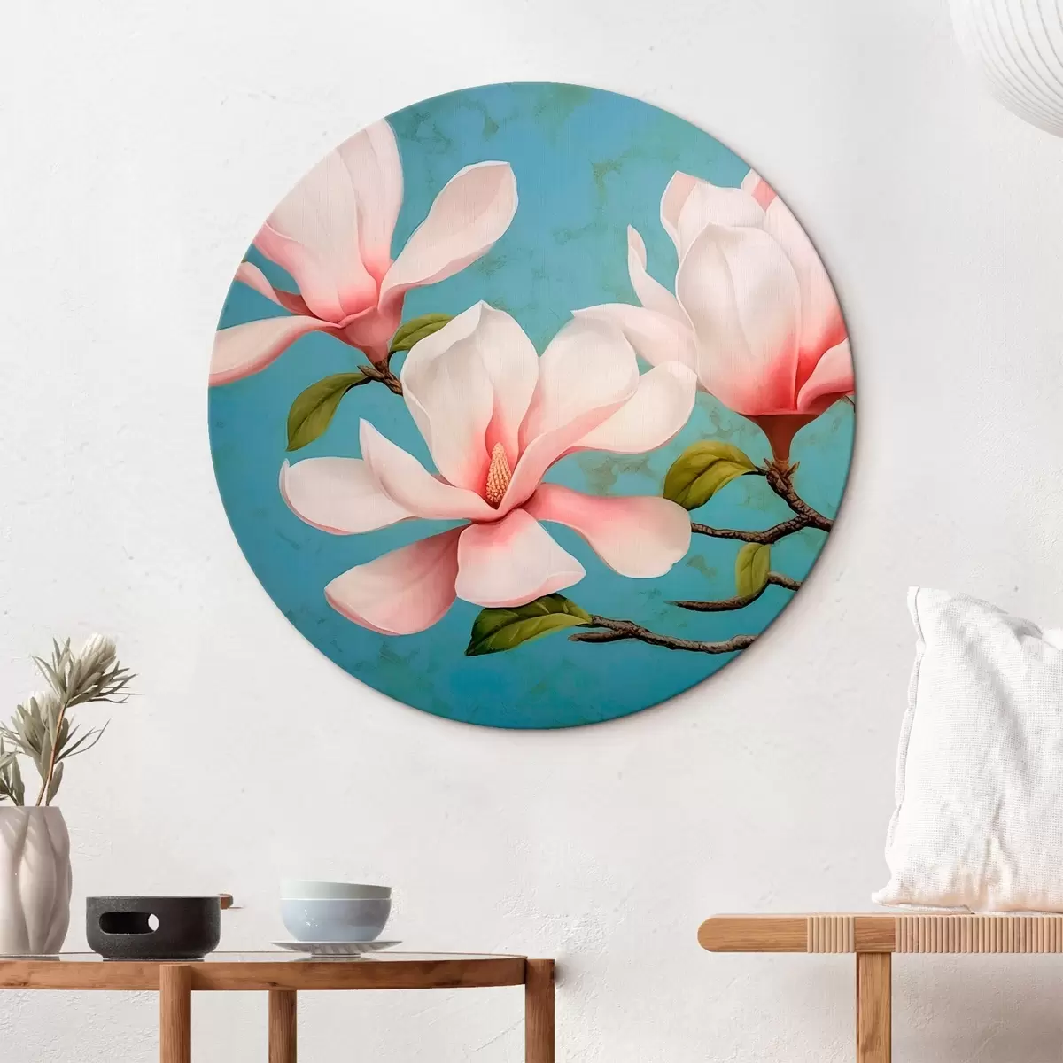 Kerek festmények Magnolia r46211